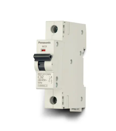 MCB 1P-1E C Curve 10kA *Dòng định mức In(A)  : 32 *Dòng cắt danh định mức ICU(kA)  : 240VAC/ 415VAC 10kA