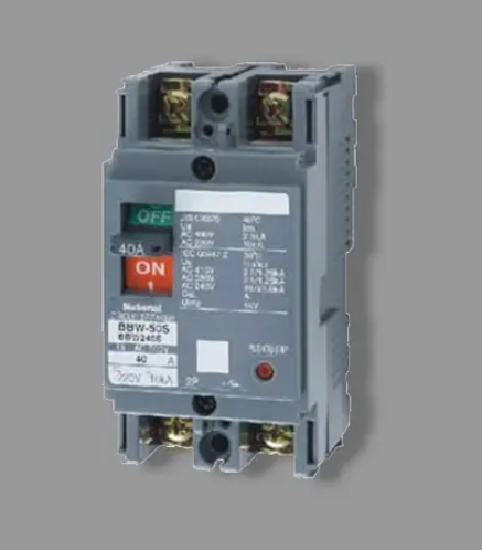 MCCB 2P -JIS Standard *Dòng định mức In(A)  : 40 *Dòng cắt danh định mức ICU(kA)  : 10